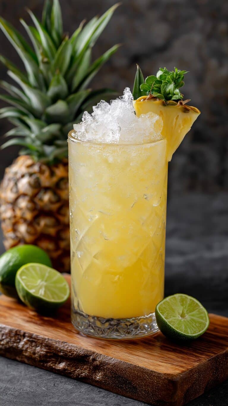 Pineapple Coconut Mojito Mocktail Recipe