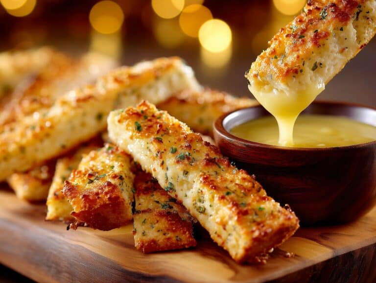Sourdough Cheesy Breadsticks Recipe