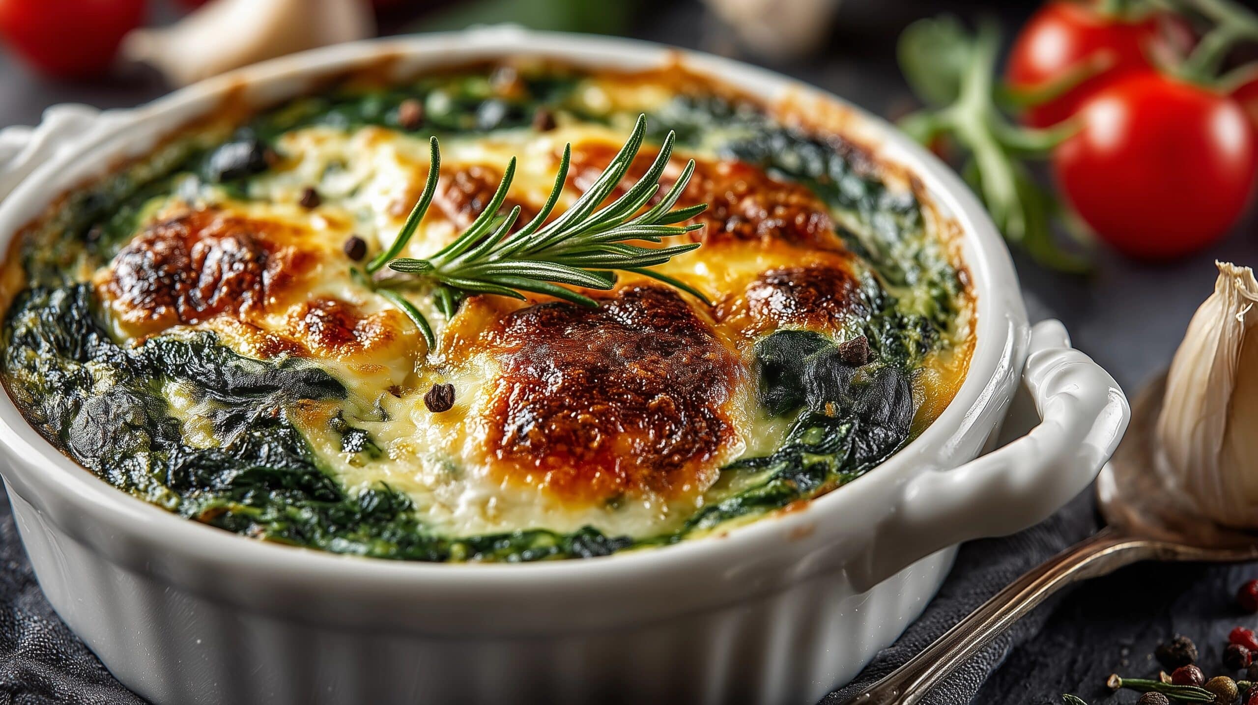 Creamy Spinach and Feta Casserole Recipe - Recipe Image