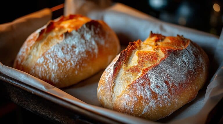 Homemade Rustic Bread Loaves Recipe