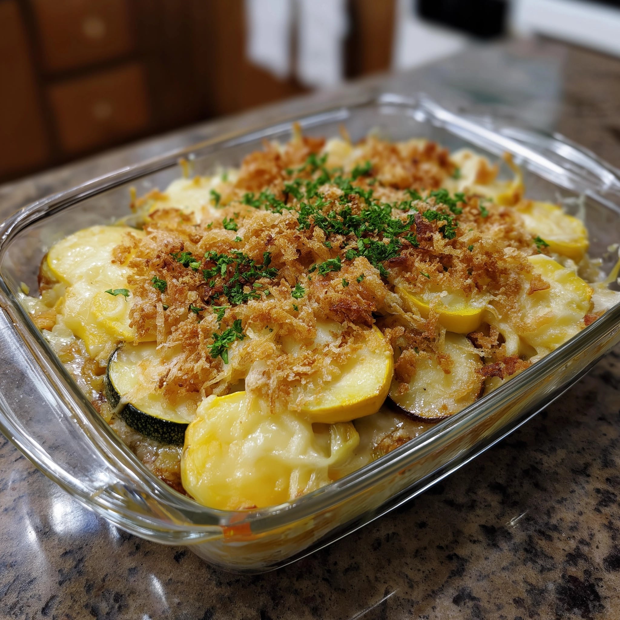 Creamy Chicken and Zucchini Bake Recipe - Recipe Image