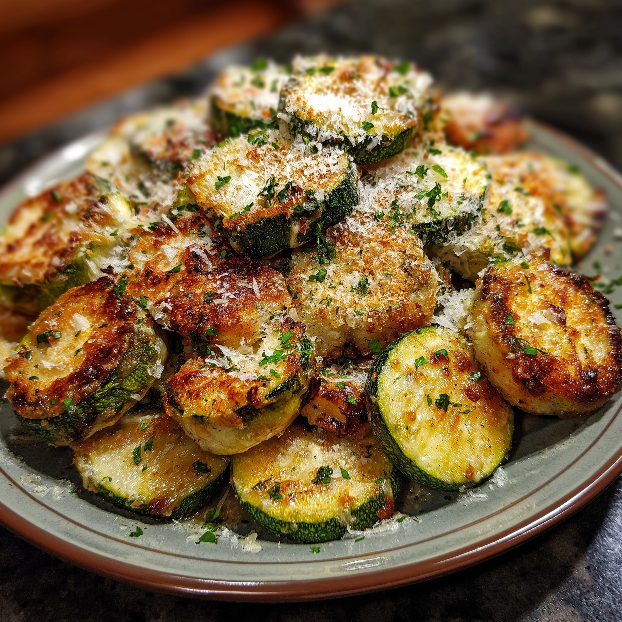 Crispy Air Fryer Zucchini Chips Recipe - Recipe Image