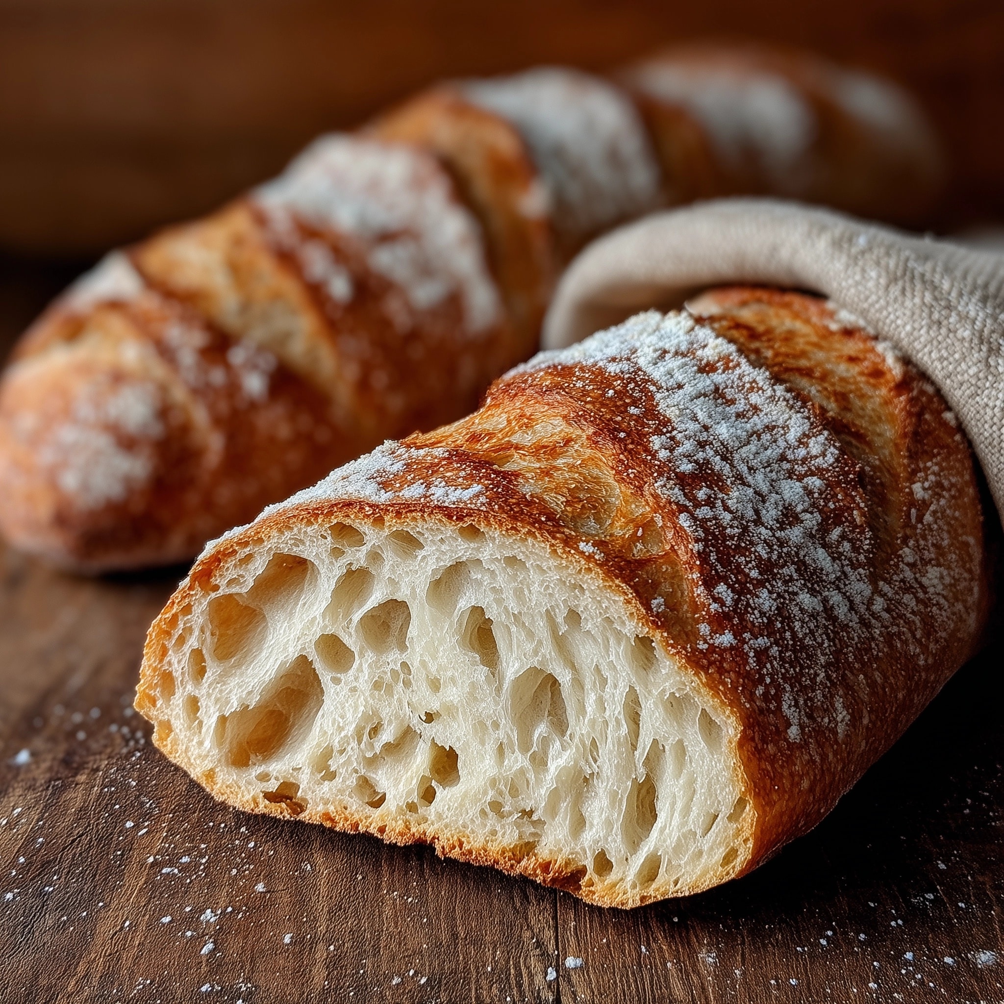 Crusty Italian Bread (Perfect Crust) Recipe - Recipe Image