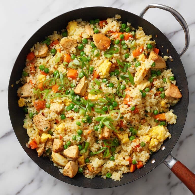 Parmesan Cauliflower Rice Skillet Recipe