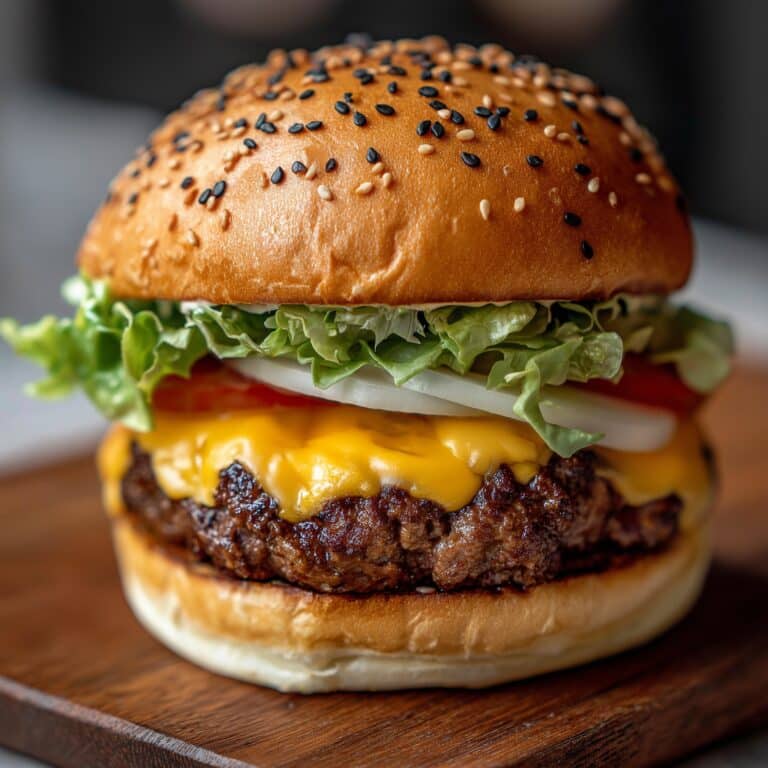 Juicy Air Fryer Hamburgers Recipe