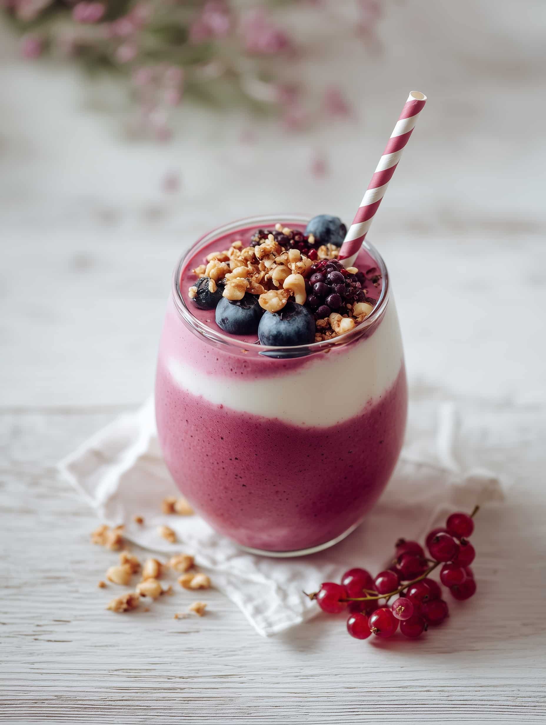 Blueberry Muffin Smoothie Recipe - Recipe Image