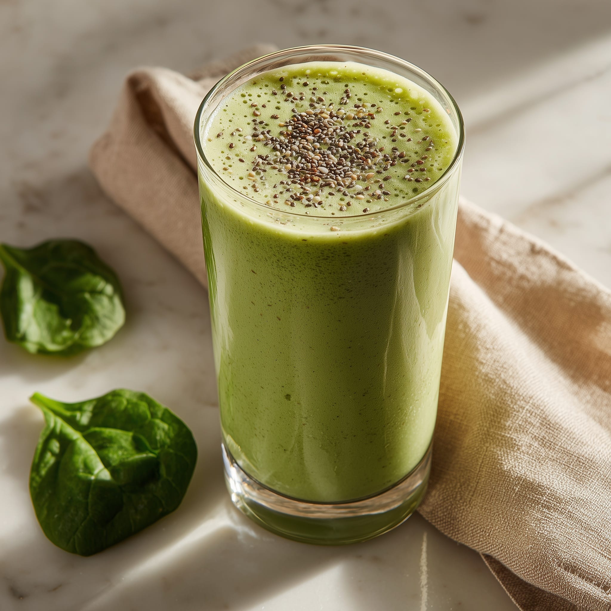 Glowing Green Spirulina Smoothie Recipe - Recipe Image