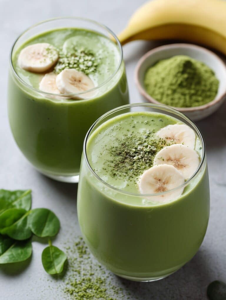 Creamy Banana Matcha Smoothie Recipe