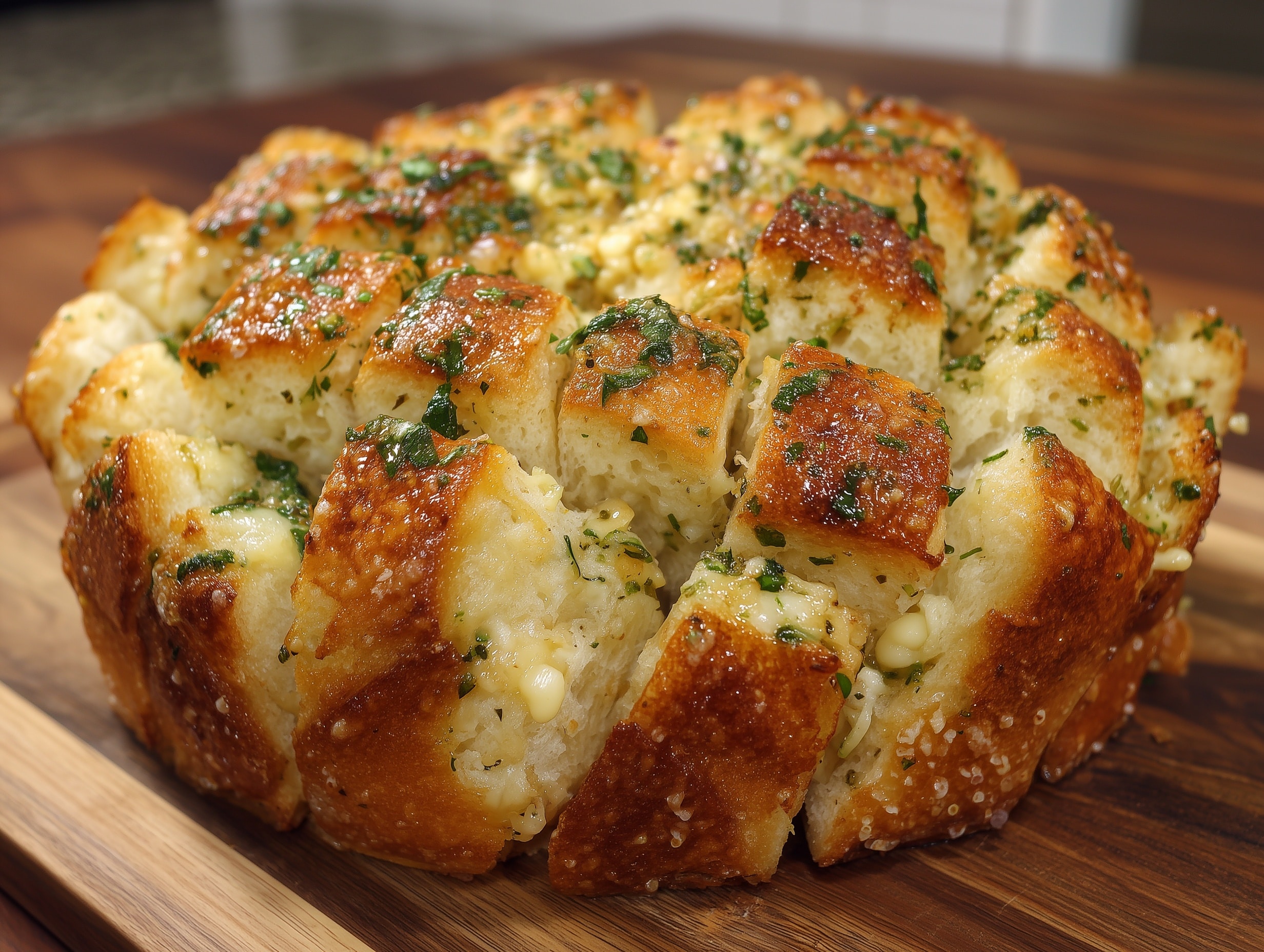 Garlic Parmesan Monkey Bread Recipe - Recipe Image