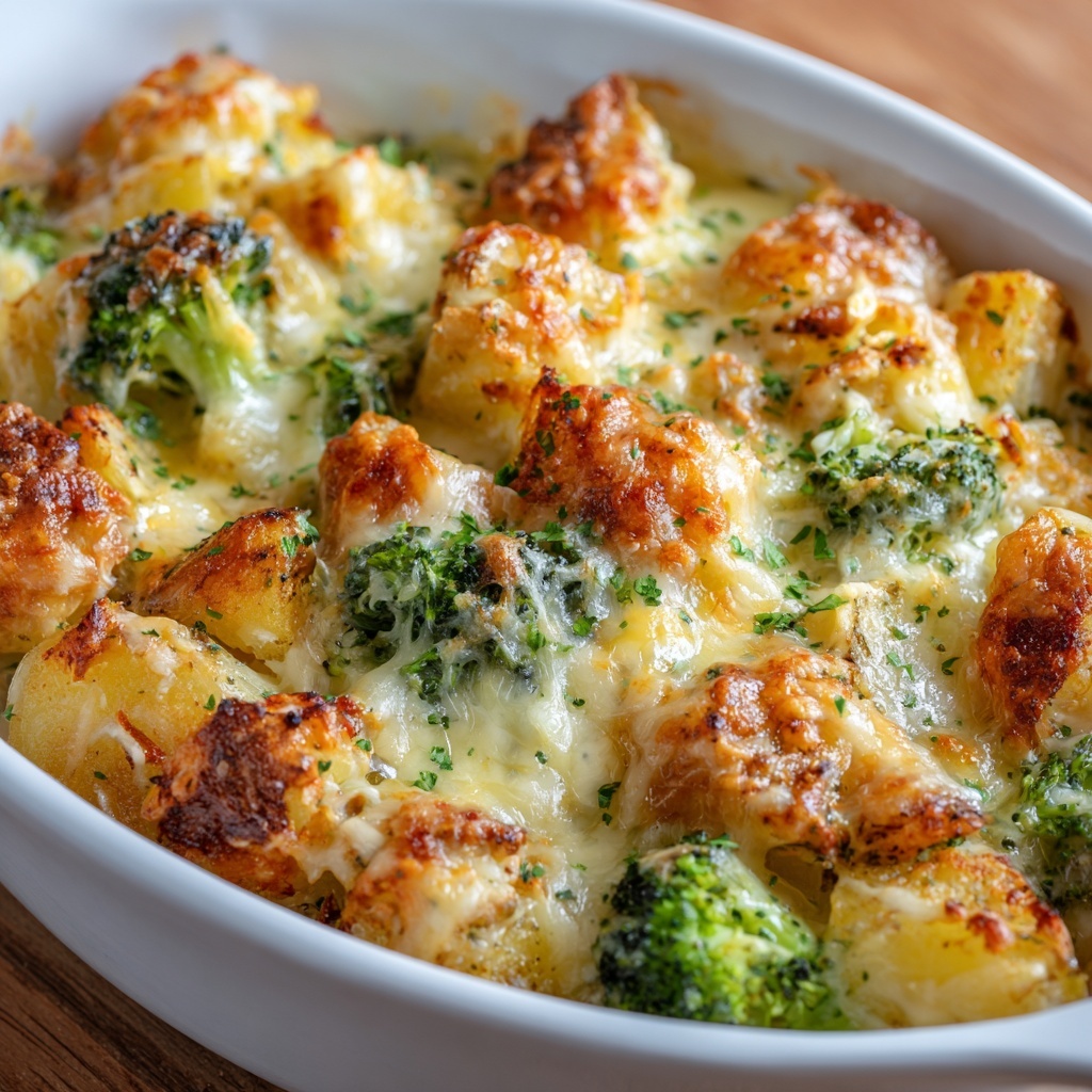 Loaded Cauliflower and Broccoli Casserole Recipe - Recipe Image