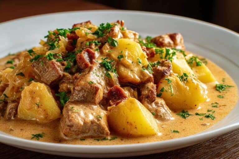 Hearty Beef and Pierogi Stew Recipe