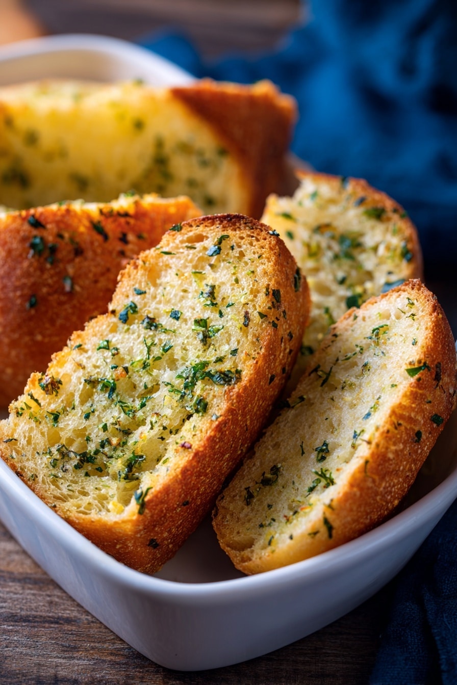 Cheese Herb Garlic Quick Bread Recipe - Recipe Image