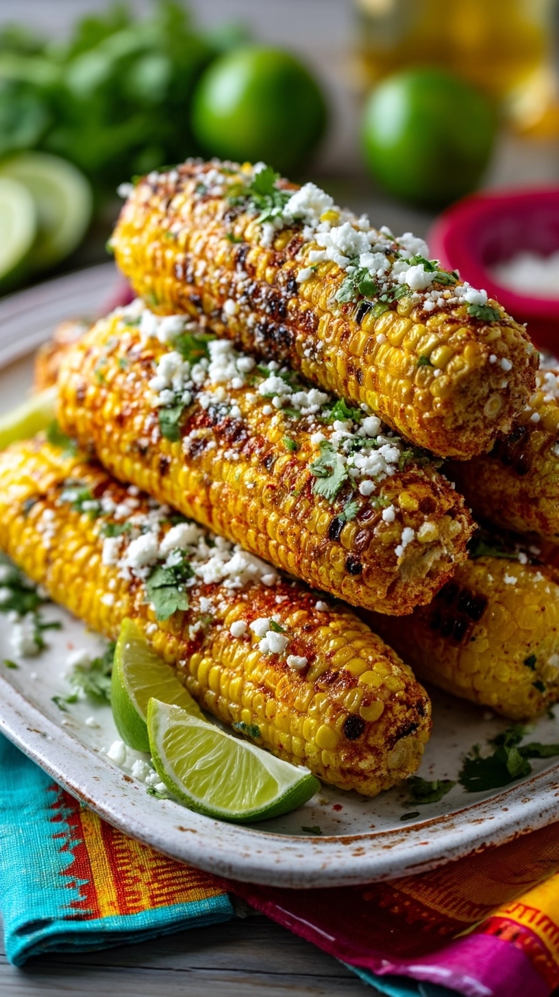 Creamy Mexican Street Corn (Elote) Recipe - Recipe Image