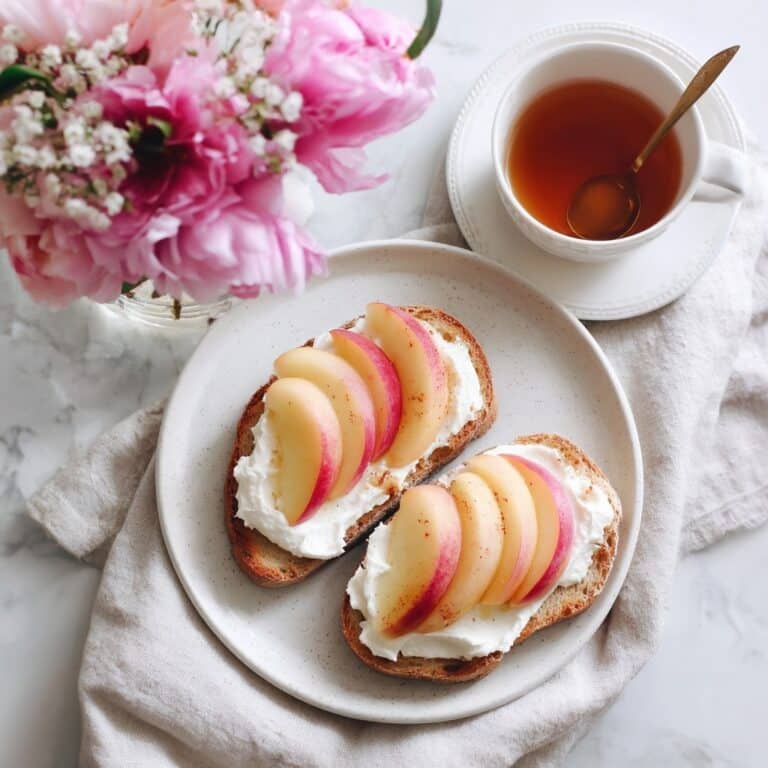 Peach and Goat Cheese Bruschetta with Honey Recipe