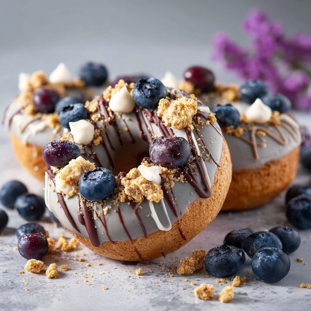 Blueberry Cake Donuts Recipe - Recipe Image