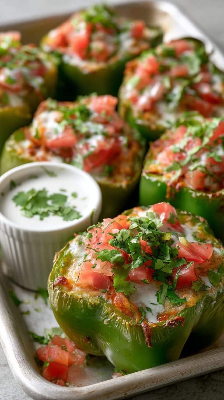 Buffalo Chicken Stuffed Peppers Recipe