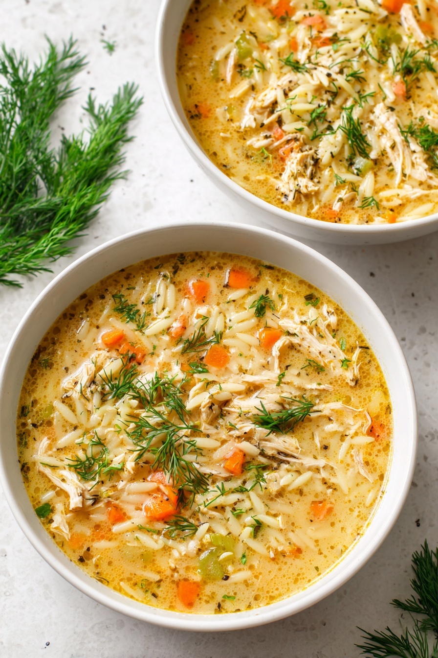 Creamy Chicken Pot Pie Orzo Recipe - Recipe Image