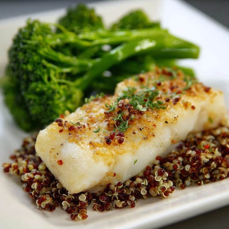 Lemony Herb Crusted Cod Recipe