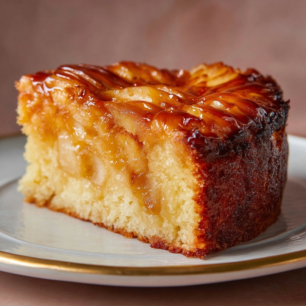 Peach Upside-Down Cake Recipe - Recipe Image