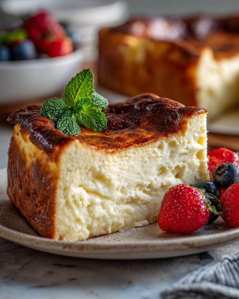 Creamy Burnt Basque Cheesecake in a Loaf Pan Recipe