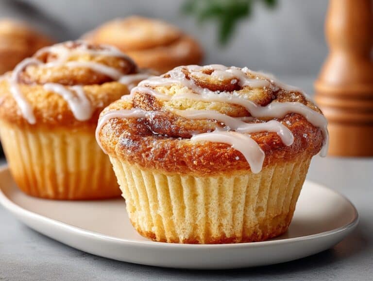 Cinnamon Roll Protein Muffins Recipe