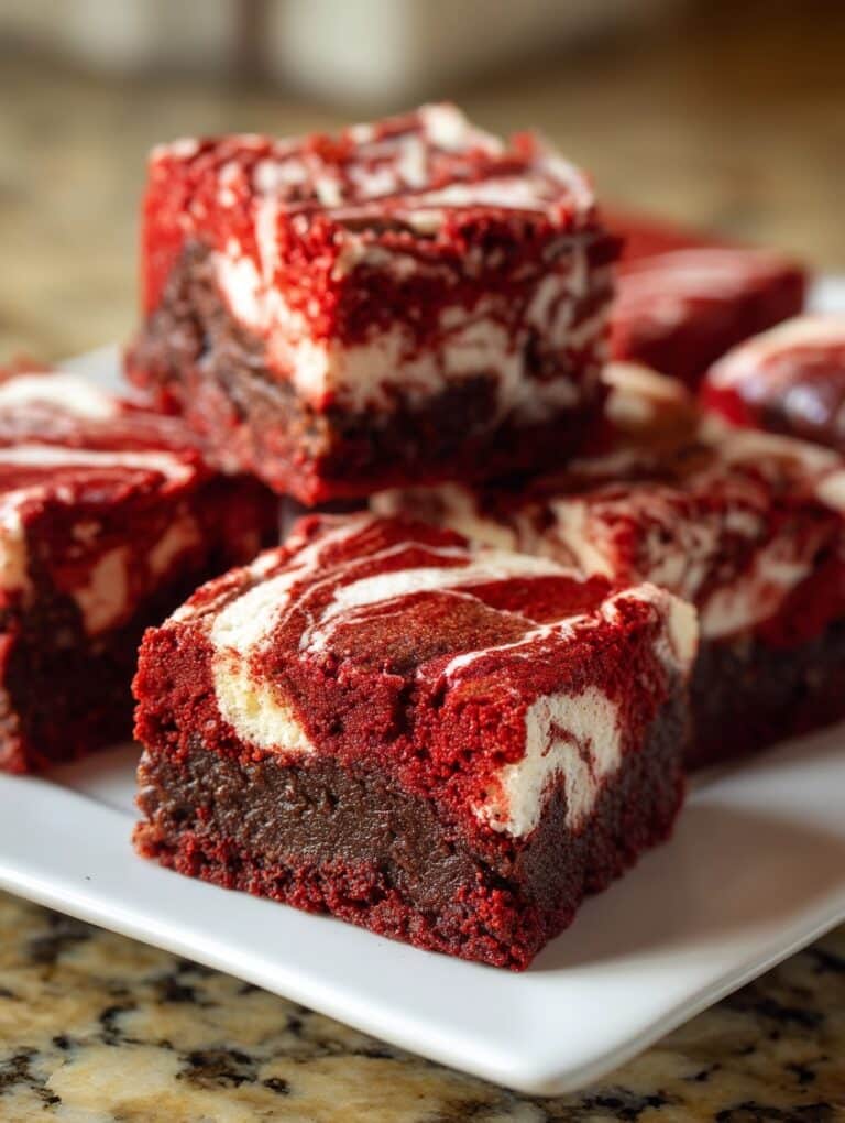 Red Velvet Brownies Cheesecakes Recipe
