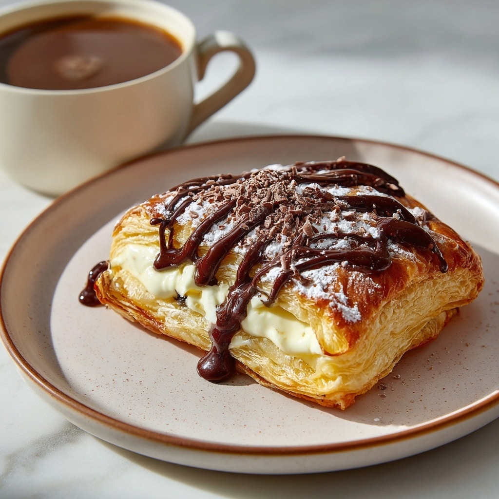 Decadent Chocolate Cream Cheese Danish Recipe - Recipe Image