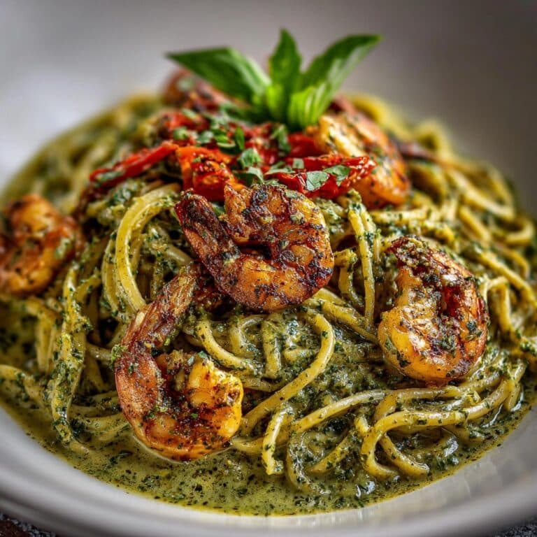 Tomato Spinach Shrimp Pasta Recipe