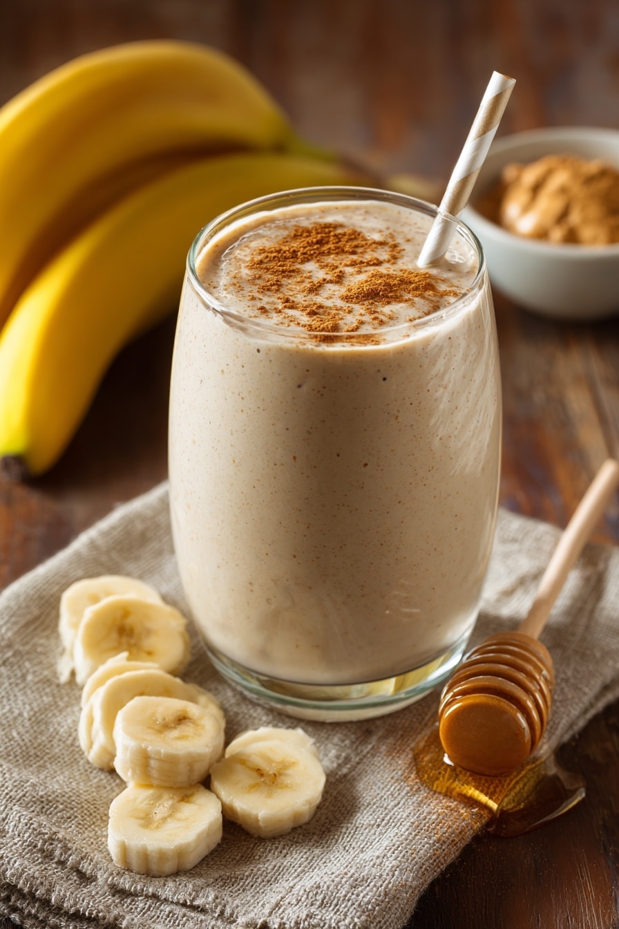 Creamy Banana Protein Smoothie Recipe - Recipe Image