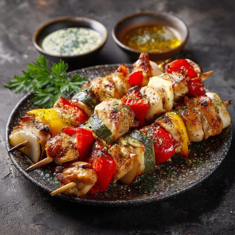 Grilled Chicken Skewers with Vegetables Recipe