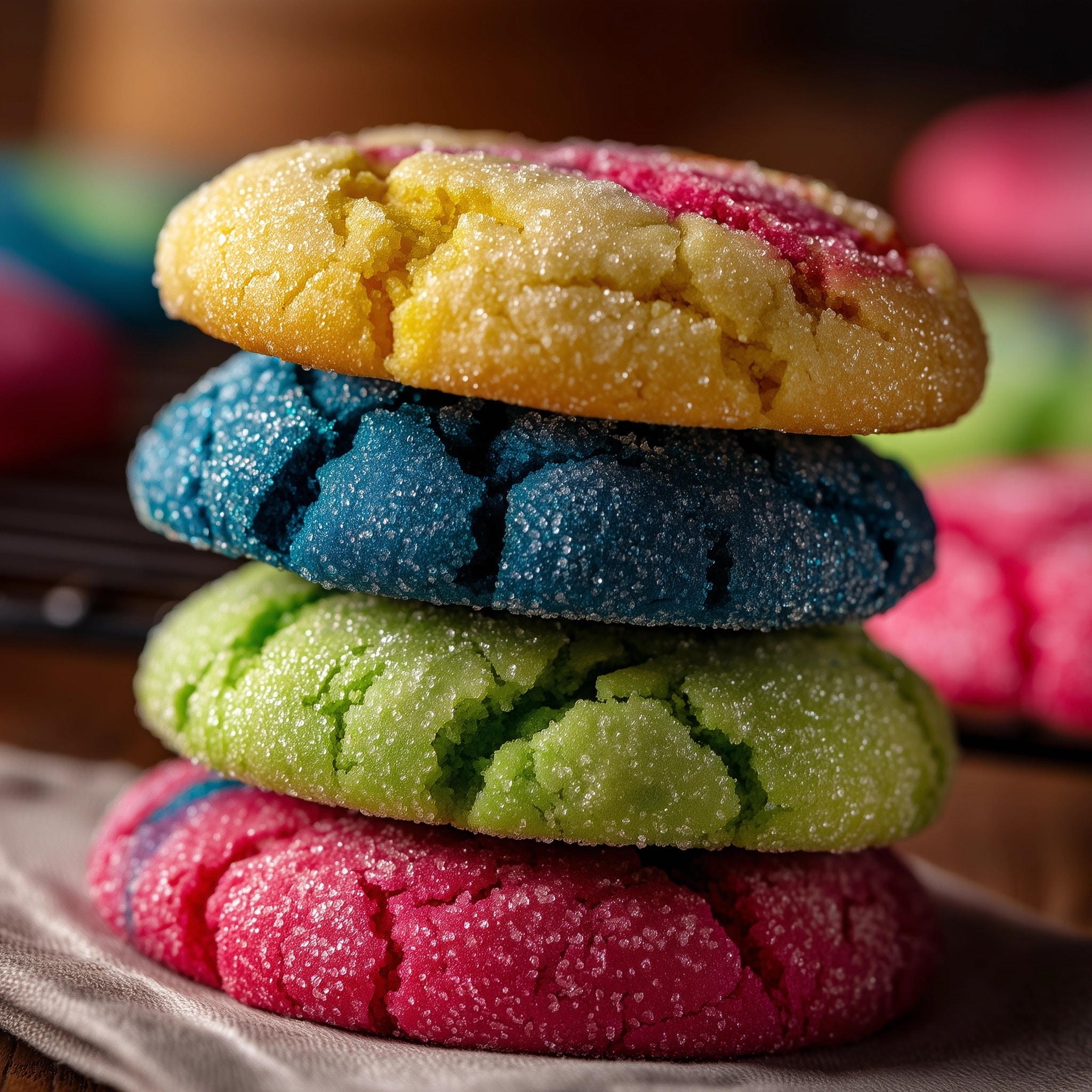 Colorful Jello Cookies Recipe - Recipe Image