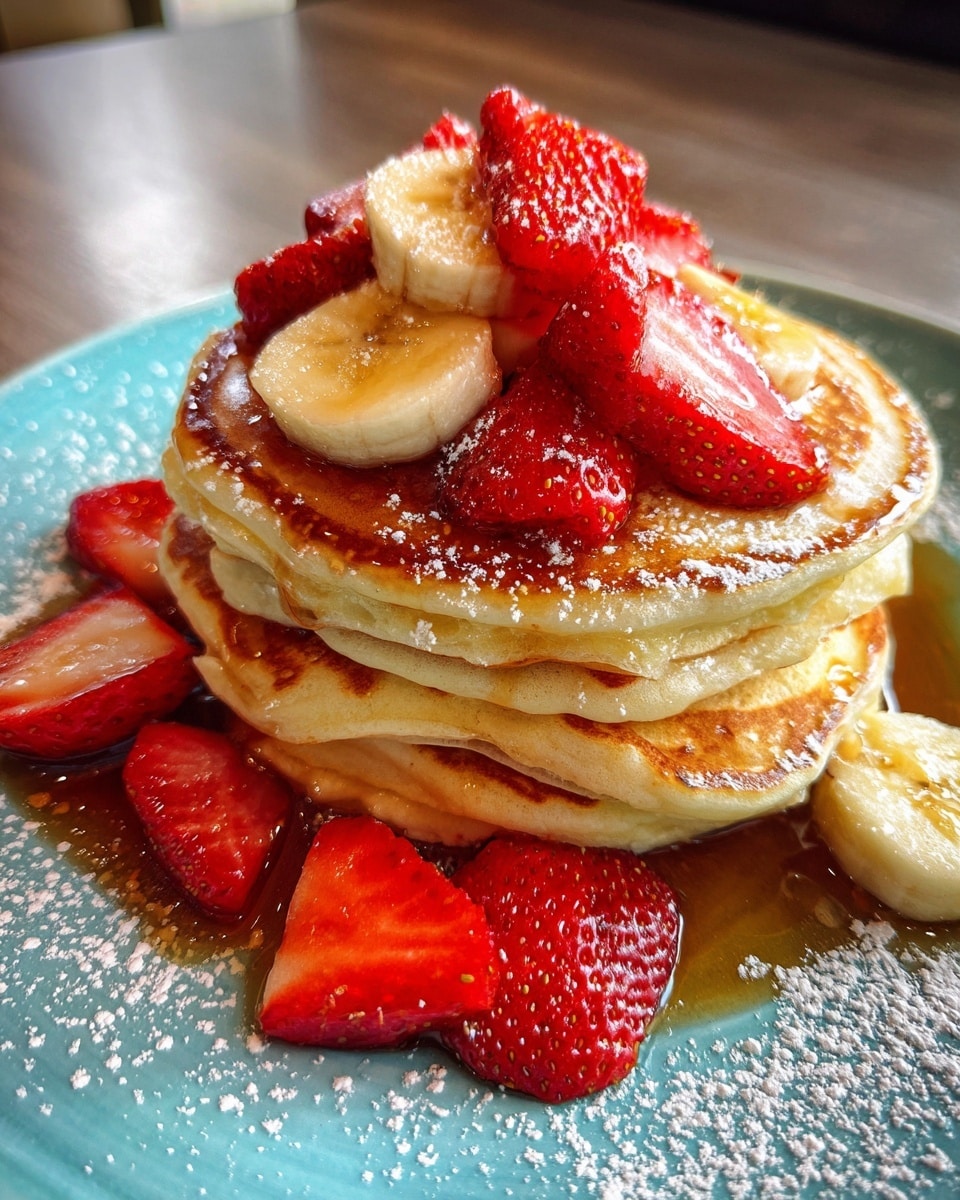 Sweet Strawberry Pancakes Recipe - Recipe Image