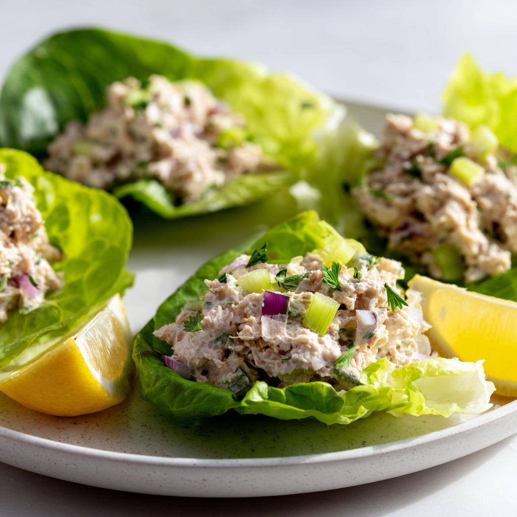 Pesto Chicken Lettuce Wraps Recipe - Recipe Image