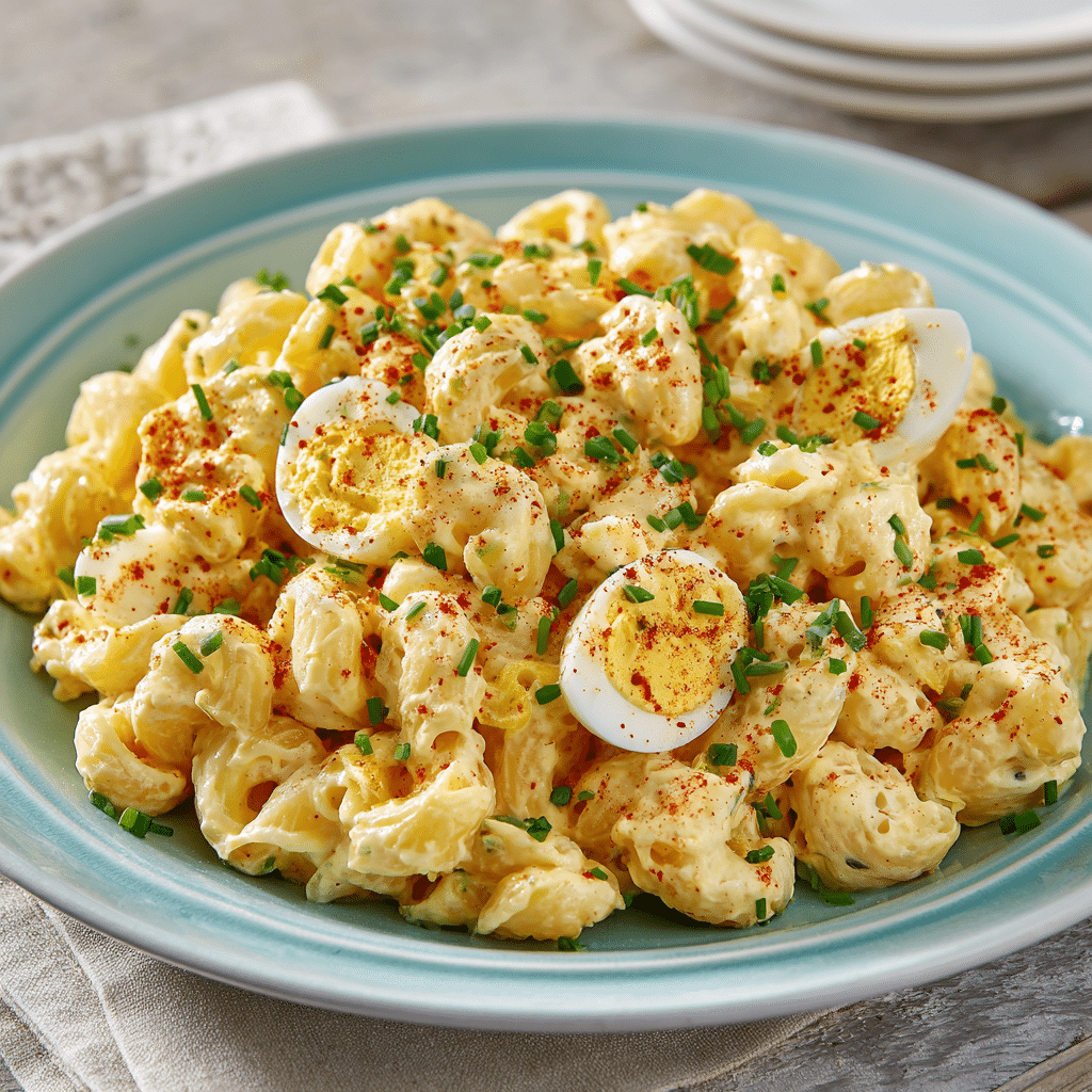 Deviled Egg Macaroni Salad Recipe - Recipe Image