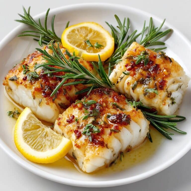 Garlic Butter Baked Cod Recipe