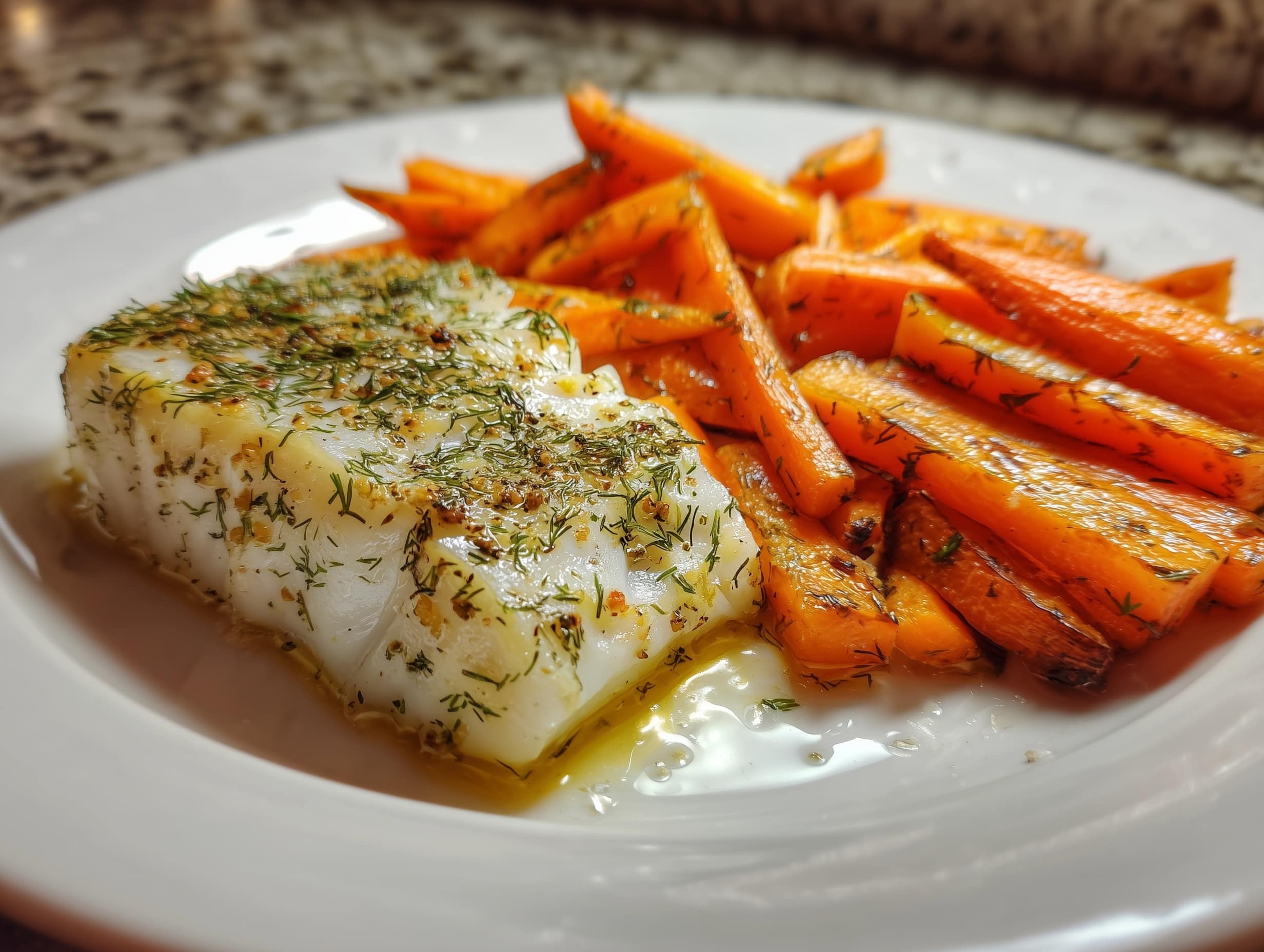 Sweet and Savory Baked Honey Marinated Cod Recipe - Recipe Image