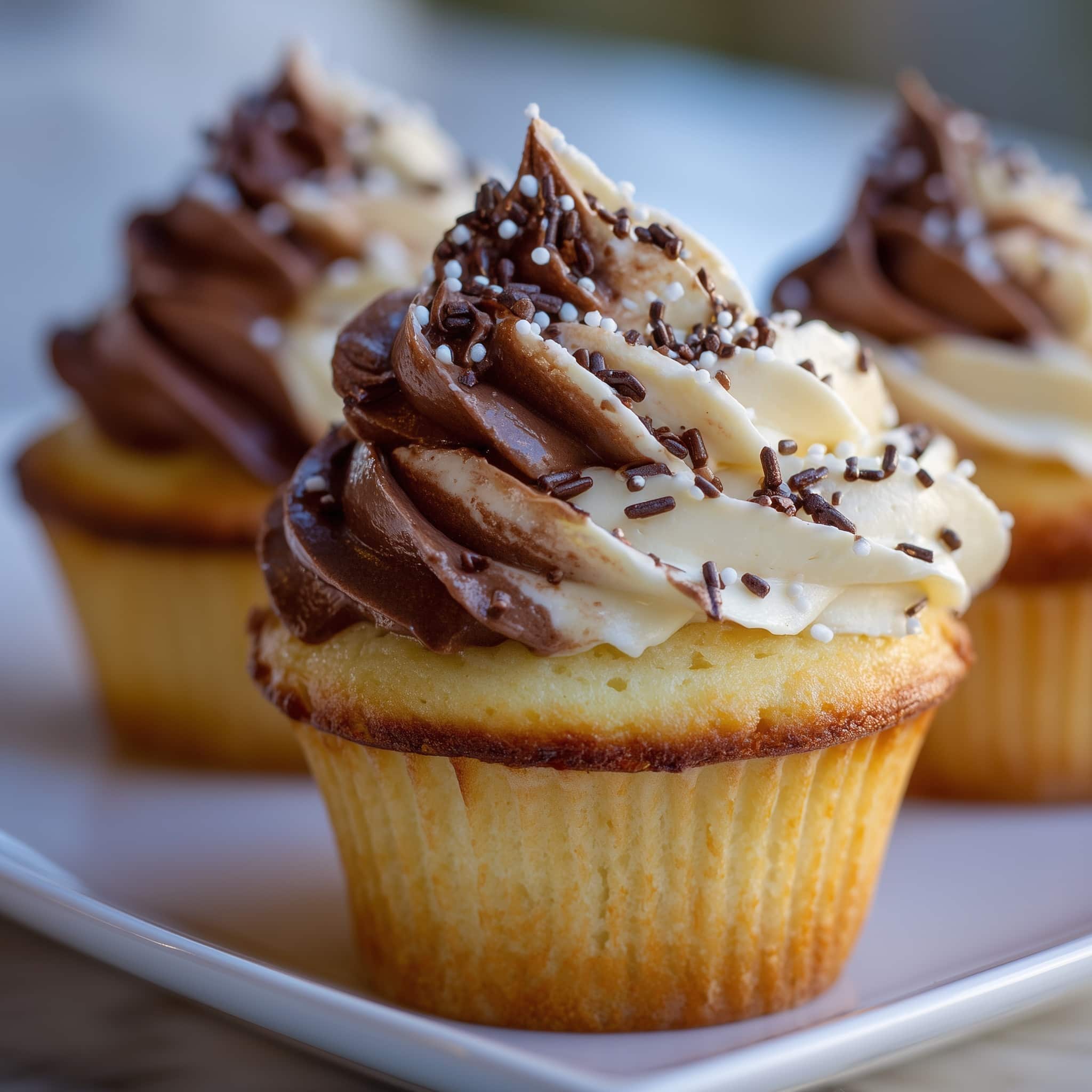 Decadent Filled Cupcakes with Cream or Jam Center Recipe - Recipe Image