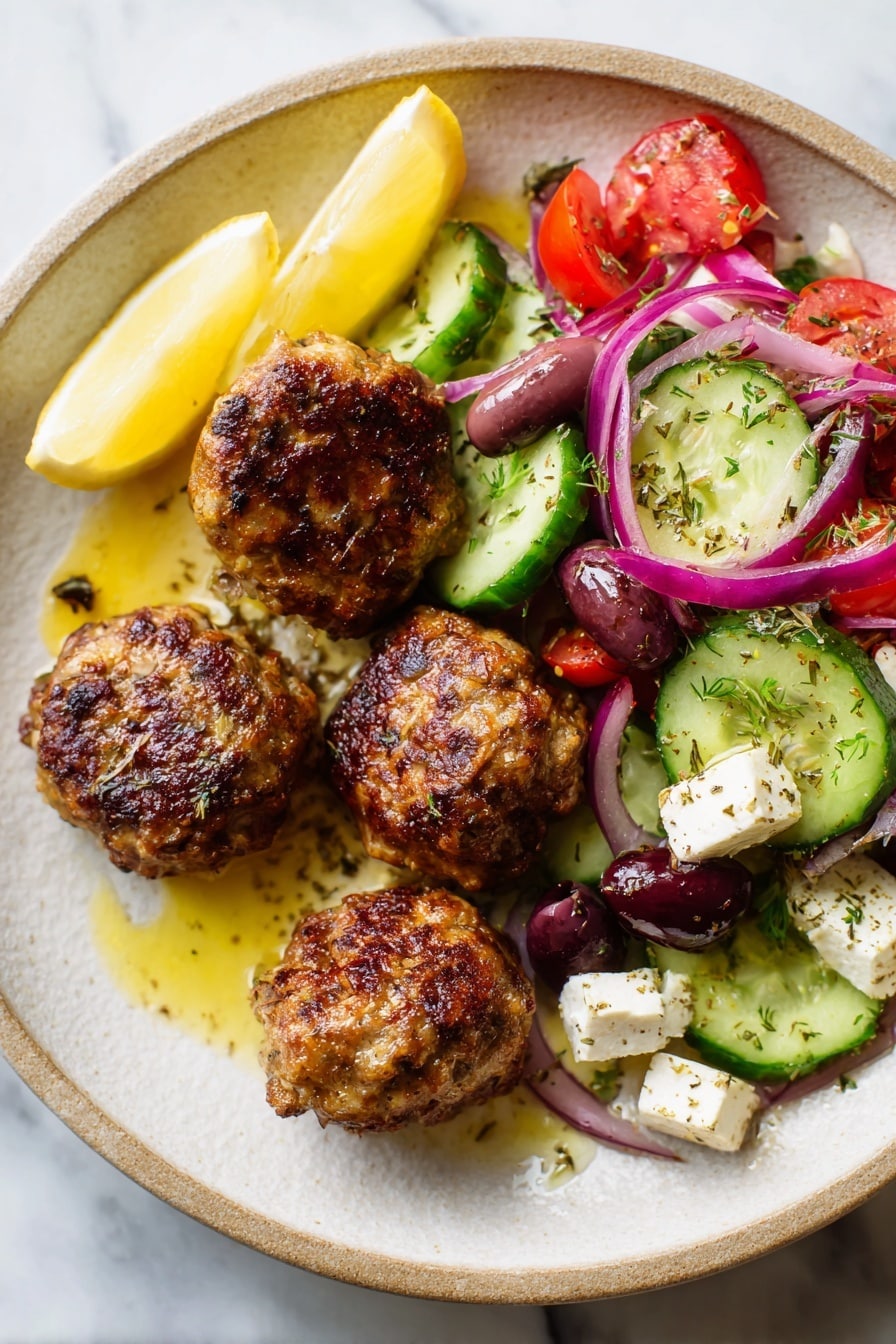 Mediterranean Chicken Meatballs Recipe - Recipe Image
