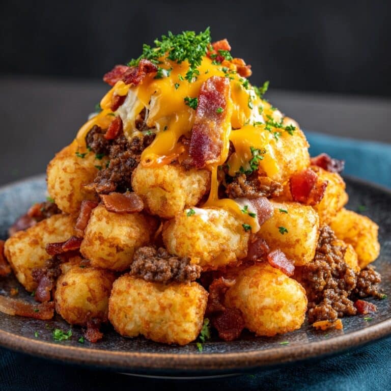 Loaded Tater Tots with Cheese and Bacon Recipe