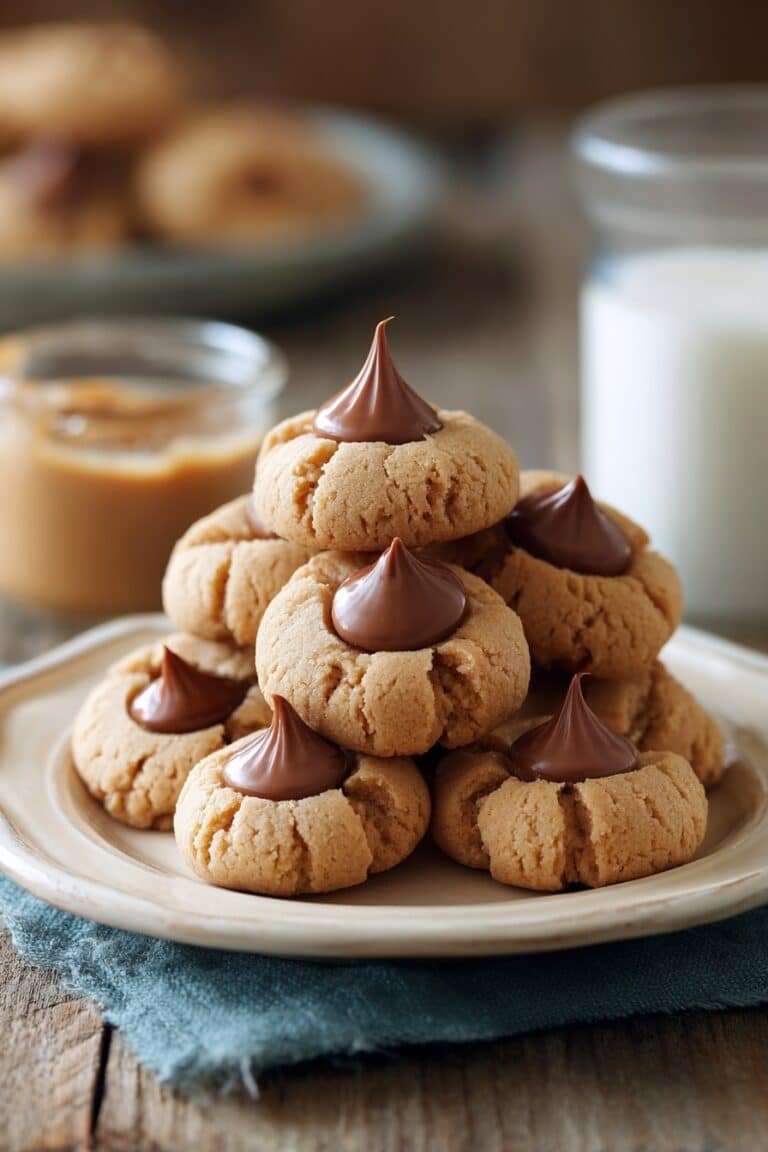Chocolate Caramel Blossom Cookies Recipe
