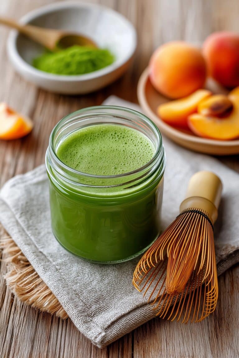 Peaches and Green Protein Smoothie Recipe