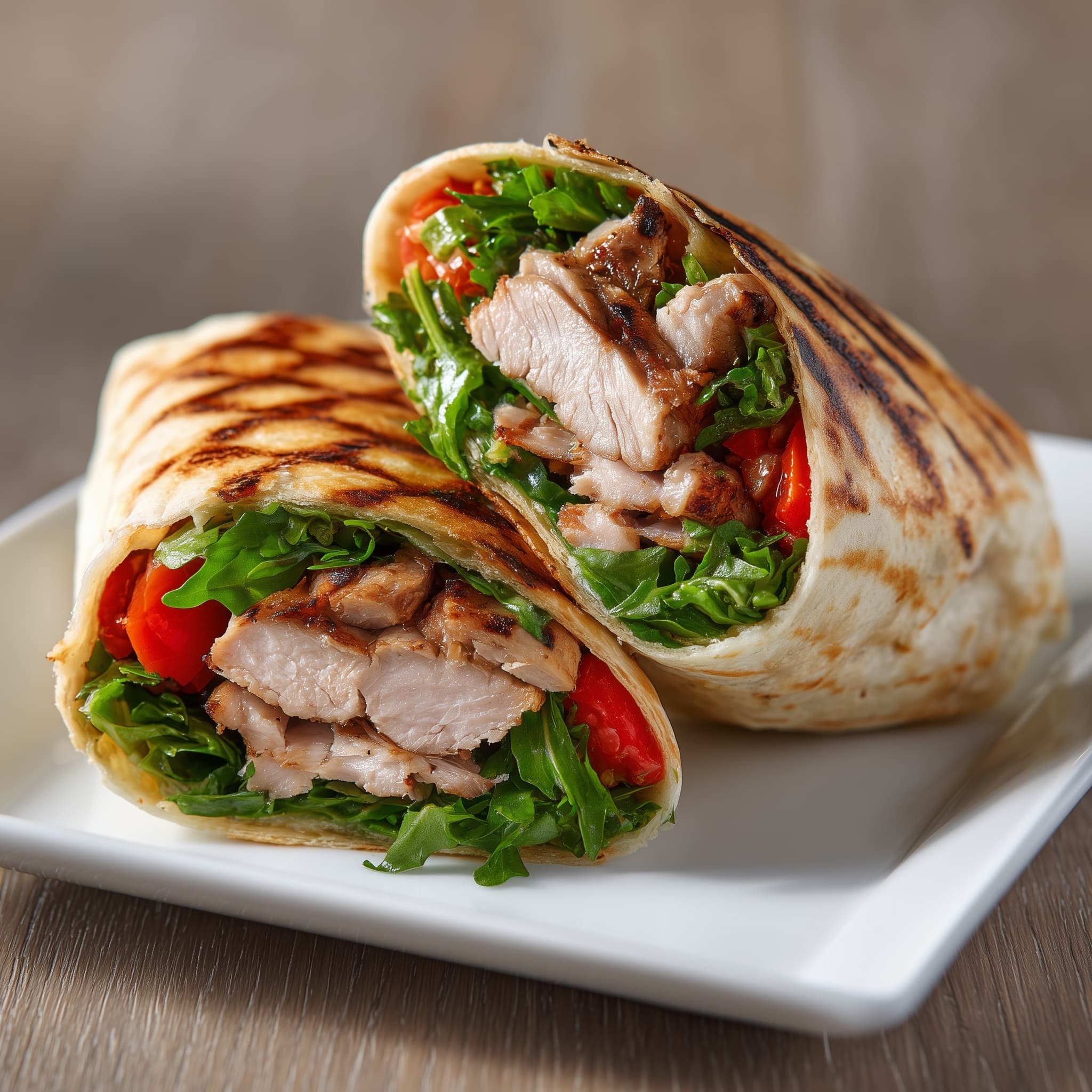 Chopped Chicken Caesar Salad Wrap Recipe - Recipe Image