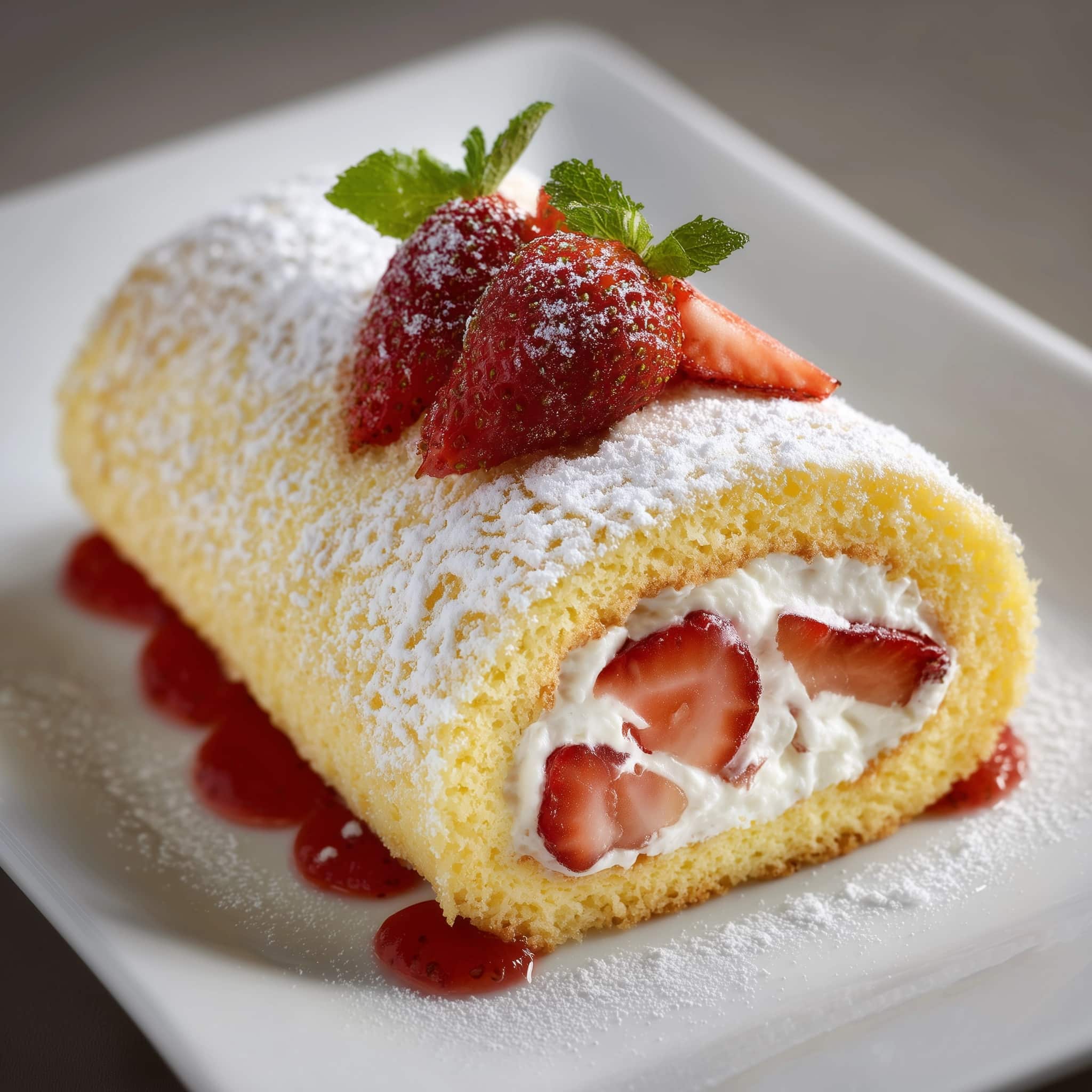 Strawberry Cheesecake Rolls Recipe - Recipe Image