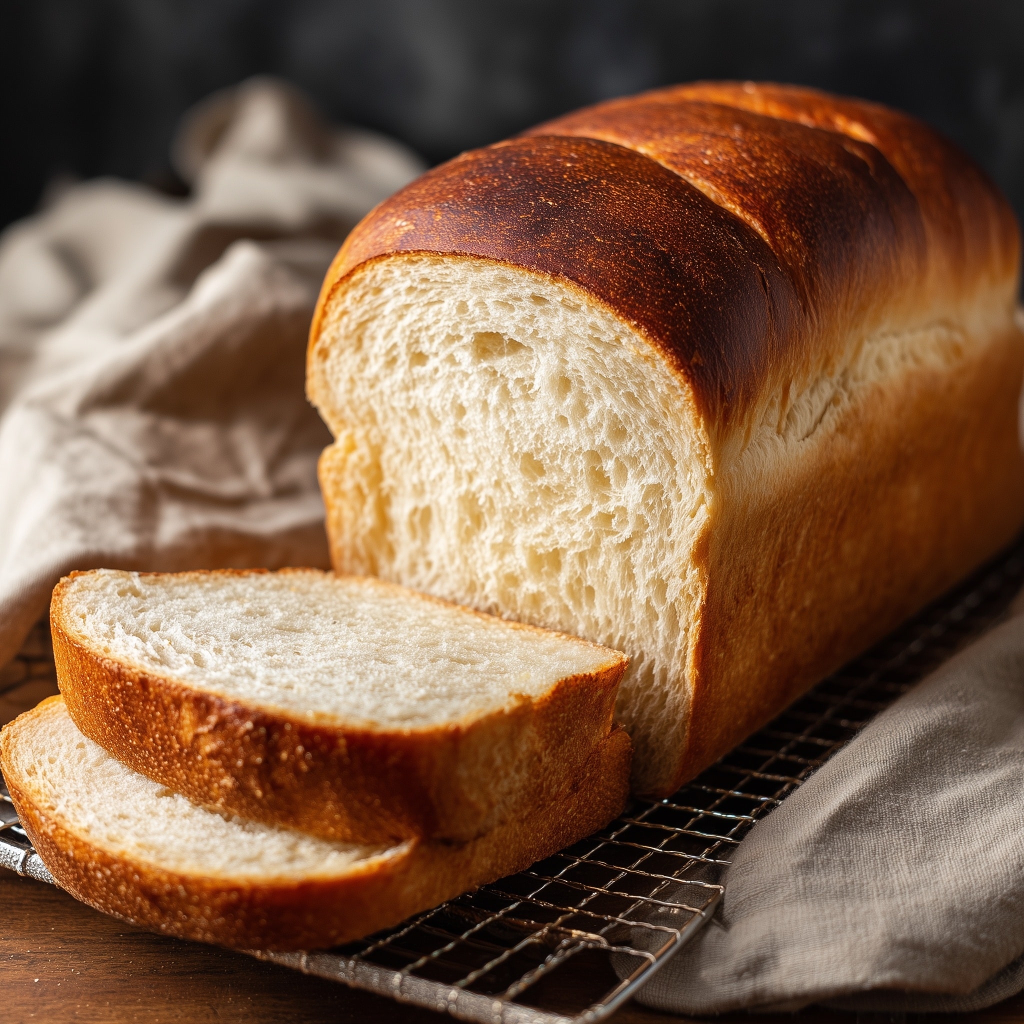 Soft and Fluffy Sandwich Bread Recipe - Recipe Image