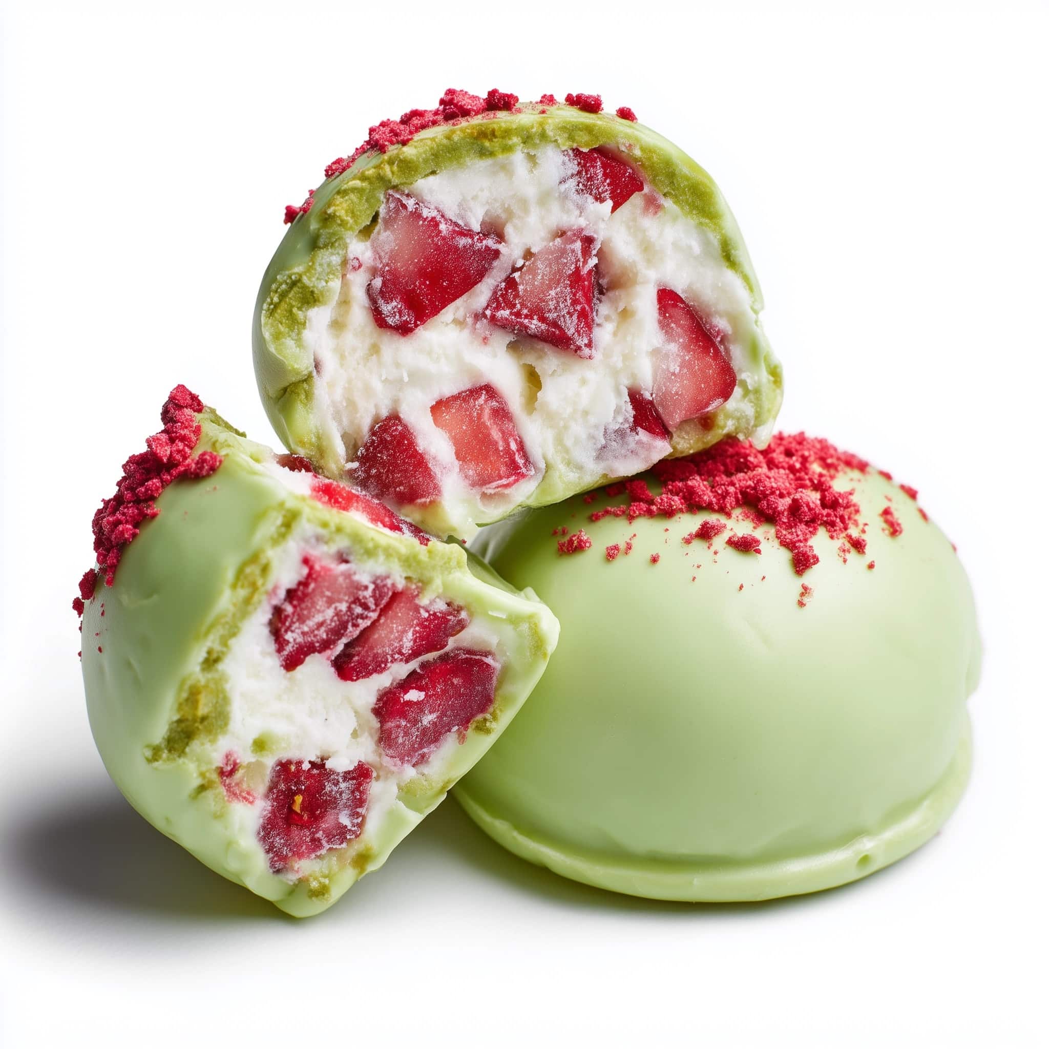 Strawberry Matcha Cookies Recipe - Recipe Image