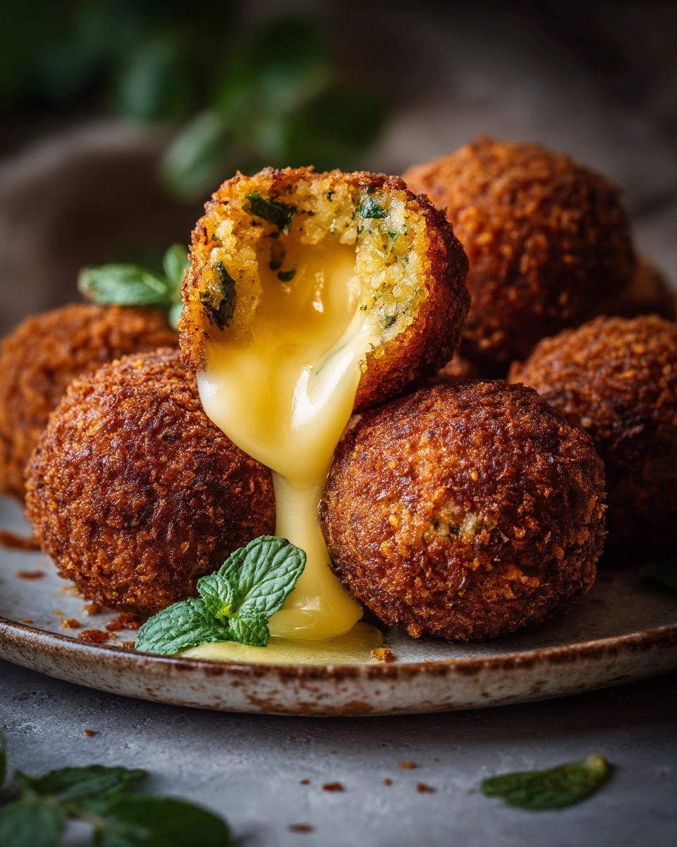 Crispy Goat Cheese Poppers with Honey Recipe - Recipe Image