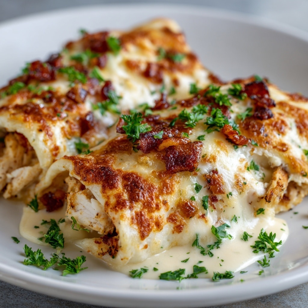 Creamy White Chicken Enchiladas Recipe - Recipe Image