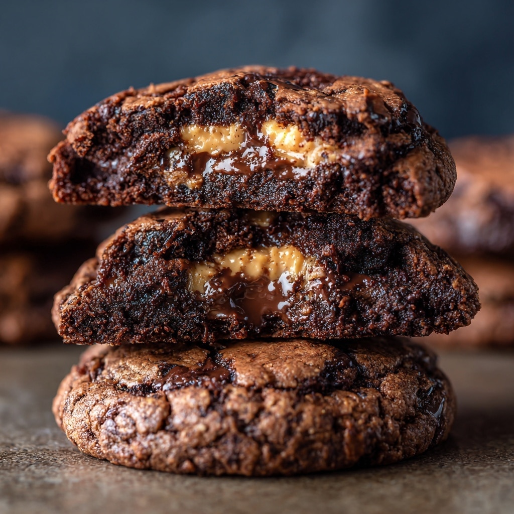 Double Chocolate Salted Caramel Cookies Recipe - Recipe Image