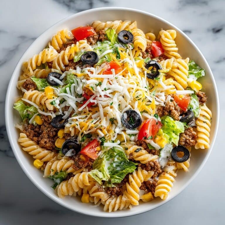 Creamy Ranch Pasta Salad with Bacon and Cheese Recipe