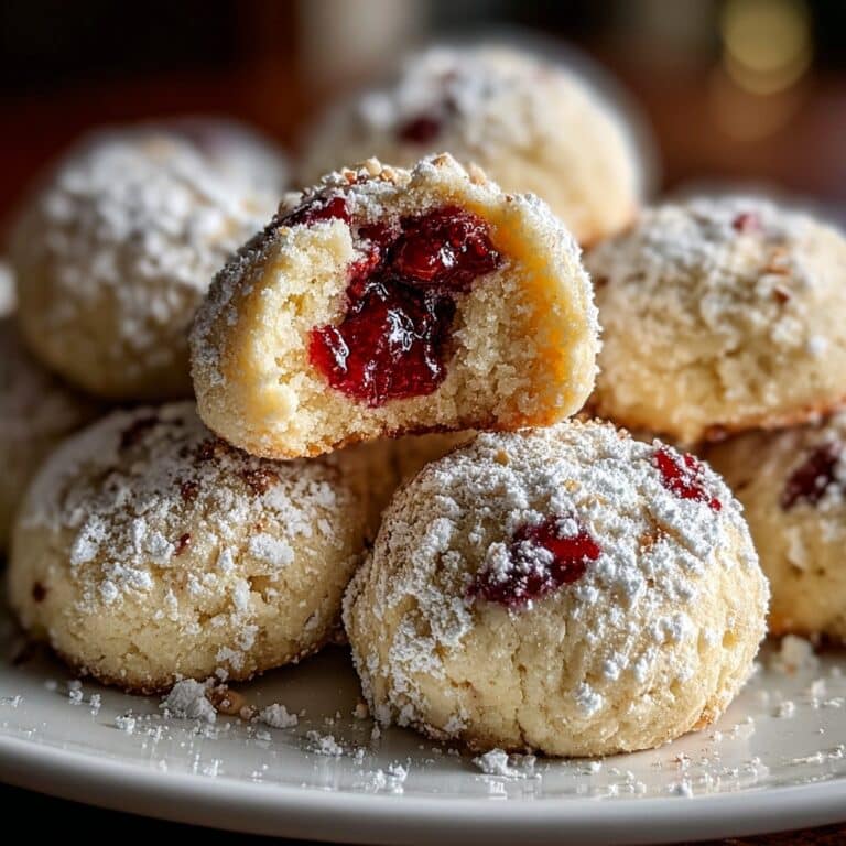 Cranberry Orange Snowball Cookies Recipe